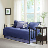 6 Piece Reversible Daybed Cover Set Navy Daybed