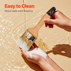 Chalk Wax Paint Brush 4 Piece Furniture Paint Brushes for Painting & Waxing