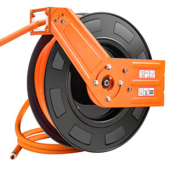 Retractable Air Hose Reel 1/2 IN x 50 FT Hybrid Air Hose Reel Max 300 PSI