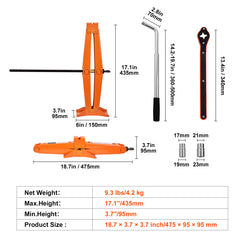 Scissor Jack, 2.5 Ton/5512 lbs Scissor Car Jack, 3.7"-17.1" Lifting Range Scissor Lift Jack with Ratcheting Handle and L-Wrench, Portable Tire Jack for Cars Trucks Sedans MPVs