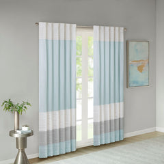 Polyoni Pintuck Curtain Panel(Only 1 Pc Panel)
