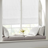Basketweave Room Darkening Cordless Roman Shade