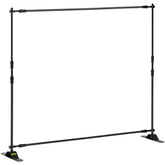 10 x 8 Ft Backdrop Banner Stand Adjustable Height and Width Newest Step and Repeat for Trade Show Wall Exhibitor Photo Booth Background