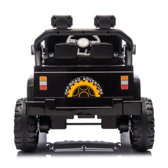 12V Kids Ride On Electric Car W/Parents Control,Dual drive, Four-wheel Suspension,With music,Bluetooth,MP3,USB,with headlights, steering wheel quick release,Slow start for Kids Aged 2-4.