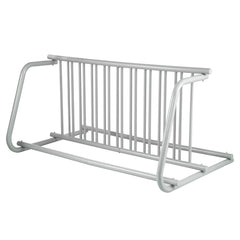 10 Holders Floor Bike Rack, 59" Length All-Steel Grid Bike Rack, 10-Bike Capacity Dual-Side Storage Stand for Garages Streets Yards Bike Events