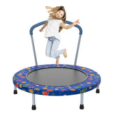 36inch Mini Trampoline for Kids Ages 1-6 Indoor Outdoor Trampoline with Handle Fun for Kids