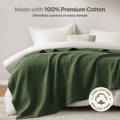 1PC Full/Queen Cotton Blanket