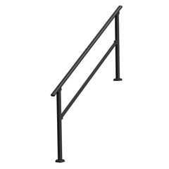 5-6 Handrails for Outdoor for Seniors Porch Deck Black Square Tube Steel