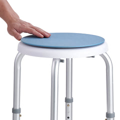 Shower Chair for Inside Shower, 360 Degree Swivel Shower Seat, Adjustable Height Shower Stool, Non-Slip Bench Bathtub Seat Stool for Elderly Disabled Adults Handicap, 300 lbs Capacity