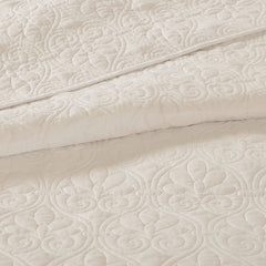 Reversible Bedspread Set Cream King