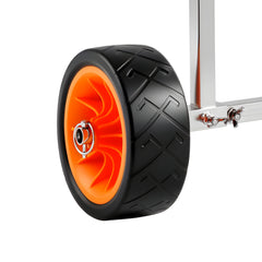 Kayak Cart, 250 lbs Load Capacity, Canoe Cart Dolly with 7.5-inch Solid Rubber Tires & Kickstand, Assembles & Disassembles Within Seconds, Paddle Board Trolley for Kayaks, Canoes, Paddleboards