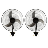 Wall Mount Fan, 2 PCS 20 inch Oscillating, 3-speed High Velocity Max. 4000 CFM Industrial Wall Fan for Indoor, Commercial, Residential, Warehouse, Greenhouse, Workshop, Basement, Garage,Black