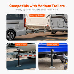 Trailer Jack Bolt-on Trailer Tongue Jack 2500 lbs Dynamic Load 15" Travel