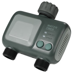 WiFi Sprinkler Timer, 2 Outlets, Smart Hose Faucet Water Timer with Brass Inlet, APP Control via 2.4Ghz WiFi or Bluetooth, Voice Control with Alexa and Google Assistant, IPX6 for Yard Watering