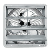 16'' Shutter Exhaust Fan, High-speed 2000 CFM, Aluminum Wall Mount Attic Fan with AC-motor, Ventilation and Cooling for Greenhouses, Garages, Sheds, Shops, FCC