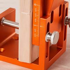 Pocket Hole Jig Kit, 0.47 to 1.89 in Adjustable, Jig Pocket Hole System with Step Drill, Hex Wrench, Drill Stop Ring, Square Drive Bit, Plugs and Screws, Reinforced Metal Frame, for Woodworking