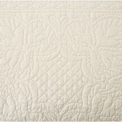 6 Piece Reversible Scalloped Edge Daybed Cover Set Cream Daybed