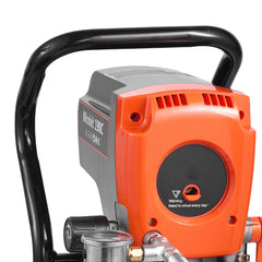 Stand Airless Paint Sprayer, 900W, 3300PSI High Pressure Airless Sprayer, Cleaning Brush, Hose, Extension Rod, Nozzles, Electric Spray Paint Machine for Interior or Exterior of House, Fence