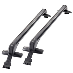 Lockable Roof Rack Cross Bars 165 LBS Capacity Universal Fit for Naked Roofs