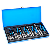 131 PCS Helicoil Thread Repair Kit SAE Tool 1/4 5/16 3/8 7/16 1/2 in UNC