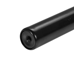 1 Inch Double Curtain Rods 74 to 144 Inches(6-12ft), Drapery Rods for Windows 69 to 140 Inches, Telescoping Dual Curtain Rod with Round Finials, Black