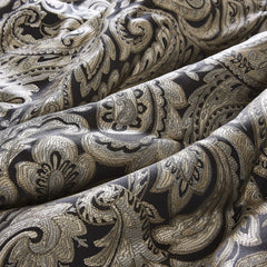 12 Piece Comforter Set with Cotton Bed Sheets Black King