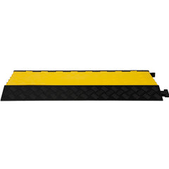 5 Channel Cable Protectors Extreme Rubber Cable Ramps Heavy Duty Protective Cable Wire Cord Ramp Driveway Rubber Traffic Speed Bumps Cable Protector (5-Channel, 1Pack-18000Lb)