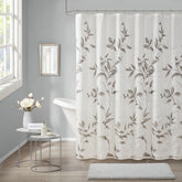 Burnout Printed Shower Curtain Grey 72x72"