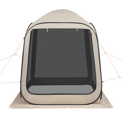 Screen House Tent, 6 x 6 ft, 4-6 Person Pop Up Screen Tent, Portable Screened in Canopy with Carry Bag, Netting Sides, Ground Stakes, for Garden, Patio, Backyard, and Outdoor Activities, Beige