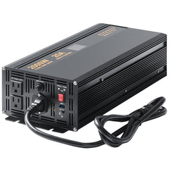 2000W Sump Pump Battery Backup System, LCD Display, Auto Switches to Battery Inverter Power for Continuous Sump Pump Operation, Sump Pump Battery Backup Inverter for Emergency and Power Outage