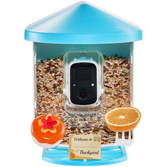 Smart Bird Feeder with Camera 2K HD AI Identify Bird Species Auto Capture
