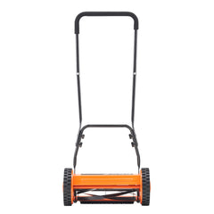 14" Manual Push Reel Lawn Mower 5-Blade Adjustable Height Grass Catcher 2 Wheels