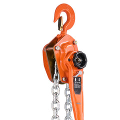 Manual Lever Chain Hoist, 3T 6600LBS Capacity Heavy Duty Come Along, 20FT Lift G80 Alloy Steel Chain With Dual Pawl Mechanical Brake,360°Rotating Hooks, for Warehouse Construction Garage
