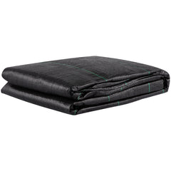 Geotextile Fabric, 12.5 x 30 ft 3.5oz Woven PP Driveway Drain Cloth w/ 600lbs Tensile Strength, Heavy Duty Underlayment for Soil Stabilization, Landscaping, Weed Barrier, 12.5FT30FT-3.5OZ, Black