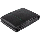 Geotextile Fabric, 12.5 x 30 ft 3.5oz Woven PP Driveway Drain Cloth w/ 600lbs Tensile Strength, Heavy Duty Underlayment for Soil Stabilization, Landscaping, Weed Barrier, 12.5FT30FT-3.5OZ, Black