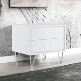 Deoss White Finish Accent Table
