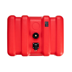 Marine Fuel Tank, 14.53 Gallon/55L, Portable Boat Fuel Gas Tank for Outboard Engine Boats, Plastic Outboard Marine Boat Fuel Tank with Hose, Easy to Carry for Yacht, Fishing Boat, Deck Boat, Red