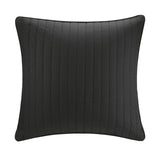 Cotton Quilted Euro Sham Black Euro Sham