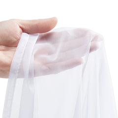 Sheer Curtains 42 W x 84 L inches 2 Panels Window Drapes Rod Pocket Polyester
