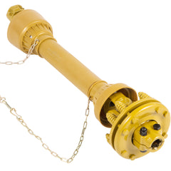 PTO Shaft, 1-3/8" PTO Drive Shaft, 6 Spline Both Ends PTO Driveline Shaft, Series 4 Tractor PTO Shaft, 31.5"-41" Brush Hog PTO Shaft, Yellow PTO Shaft w/Slip Clutch for Bush Hog/Finish Mower