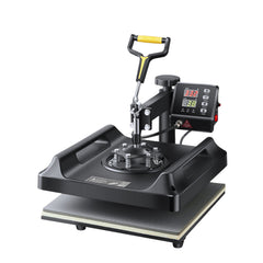 Heat Press Machine Sublimation Machine 15 x 15 Inch 8 In 1 Heat Press Set Black