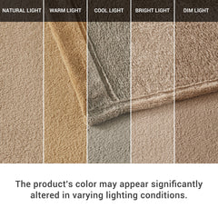 4 PCS Queen Micro Plush Sheet Set Taupe