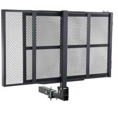 Hitch Mount Cargo Carrier, 45.3" x 25.6" Iron Hitch Cargo Rack with Folding Ramp, Hitch Rack Basket with Stabilizer and Straps, 500LBS Mobility Scooter Carrier Fit 2" Hitch Receiver