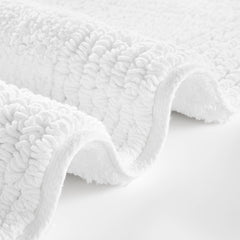 1 PCS 24x60" 100% Cotton Tufted 3000 GSM Reversible Bath Rug White
