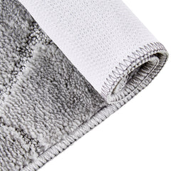 Door Mat, 35.83 x 24.02 Inch, Front Door Mat Outside Entrance with Non-slip TPR Backing, Dirt-Resistant & Absorbent, Easy to Clean, Low-Profile Doormat for for Entryway, Patio, Porch, Grey