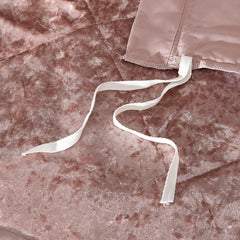 Full/Queen Velvet Duvet Cover Set with Throw Pillow