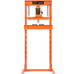 Hydraulic Shop Press, 12 Ton H-Frame Hydraulic Garage/Shop Floor Press, Adjustable Shop Press with Press Plates, Heavy Duty Hydraulic Press for Garage, Shop, Workshop