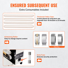 Continuous Bag Band Sealing Machine Horizontal Band Sealer Count Function
