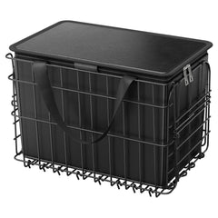 Rear Bike Basket Folding Bicycle Basket Cargo Net Liner Waterproof Cover