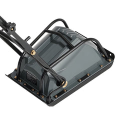 Plate Compactor, 130W Output Electric Ground Rammer, 5 kN Force, 3.9 in Depth, 16 m/min Speed, 3304 sq.ft/h Efficiency, Gas Powered Soil Compaction Machine for Driveway, Pavement, Landscaping